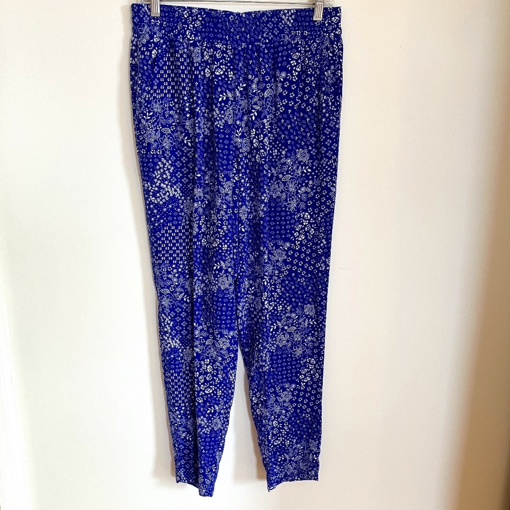 Primark blue print soft pants